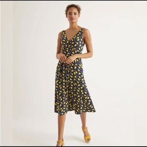 Boden Effie Lemon Dress size 10L +POCKETS!